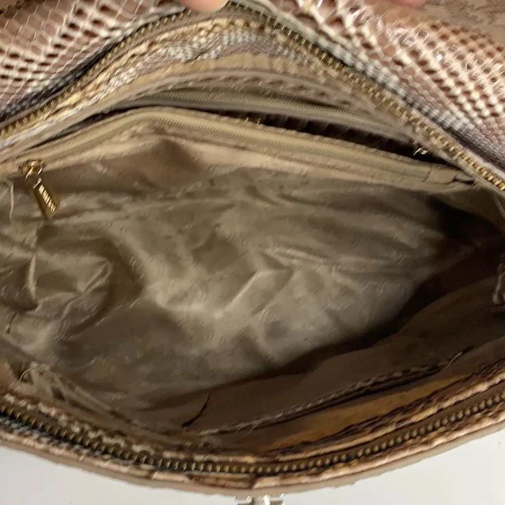 Michael Kors Snakeskin gold chain shoulder bag - Picture 7 of 12